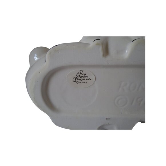 Vintage 1983 Ron Gordon Ceramic Mother Pig and Piglets Cookie Dish Cracker Dish - Picture 10 of 10